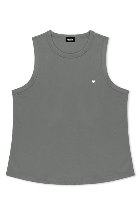 Lil Heart Cotton Jersey Tank