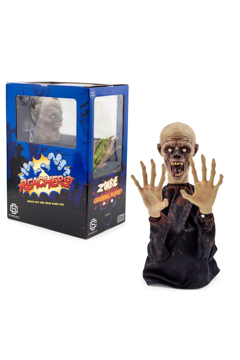 Horror Reachers Zombie 13-Inch Boxing Puppet Toy | Toynk Exclusive, Alternate, color, Black