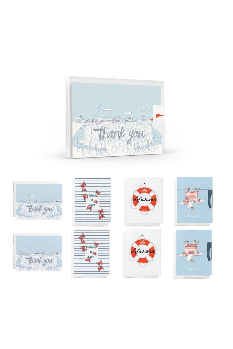 Salty Thanks Greeting Card Pack Assorted Set, Main, color, Multi-Pack