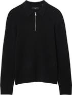 AllSaints Jakob Wool & Alpaca Blend Polo Sweater