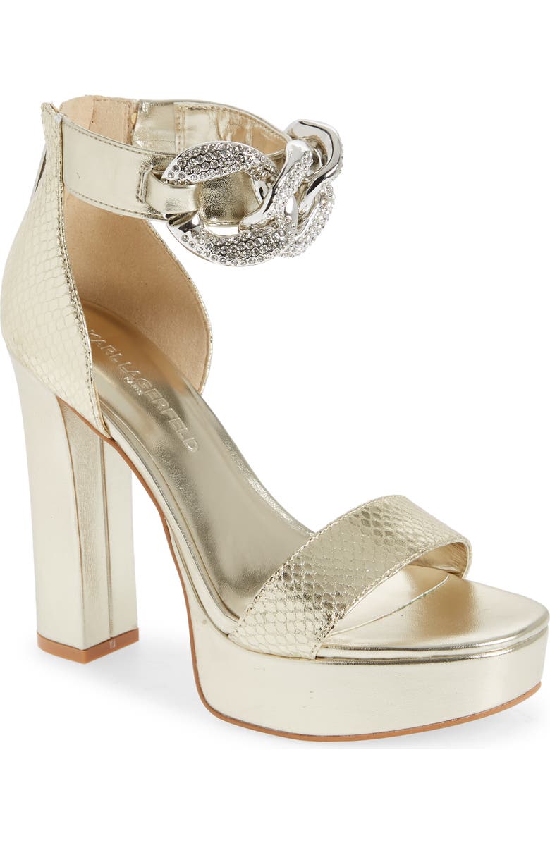 KARL LAGERFELD PARIS Anisha Platform Sandal, Main, color,