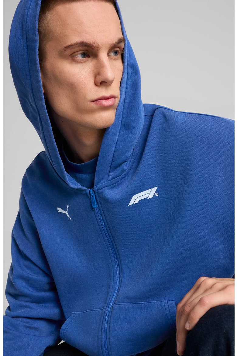 x F1 Graphic Full Zip Hoodie, Alternate, color, VIVID BLUE