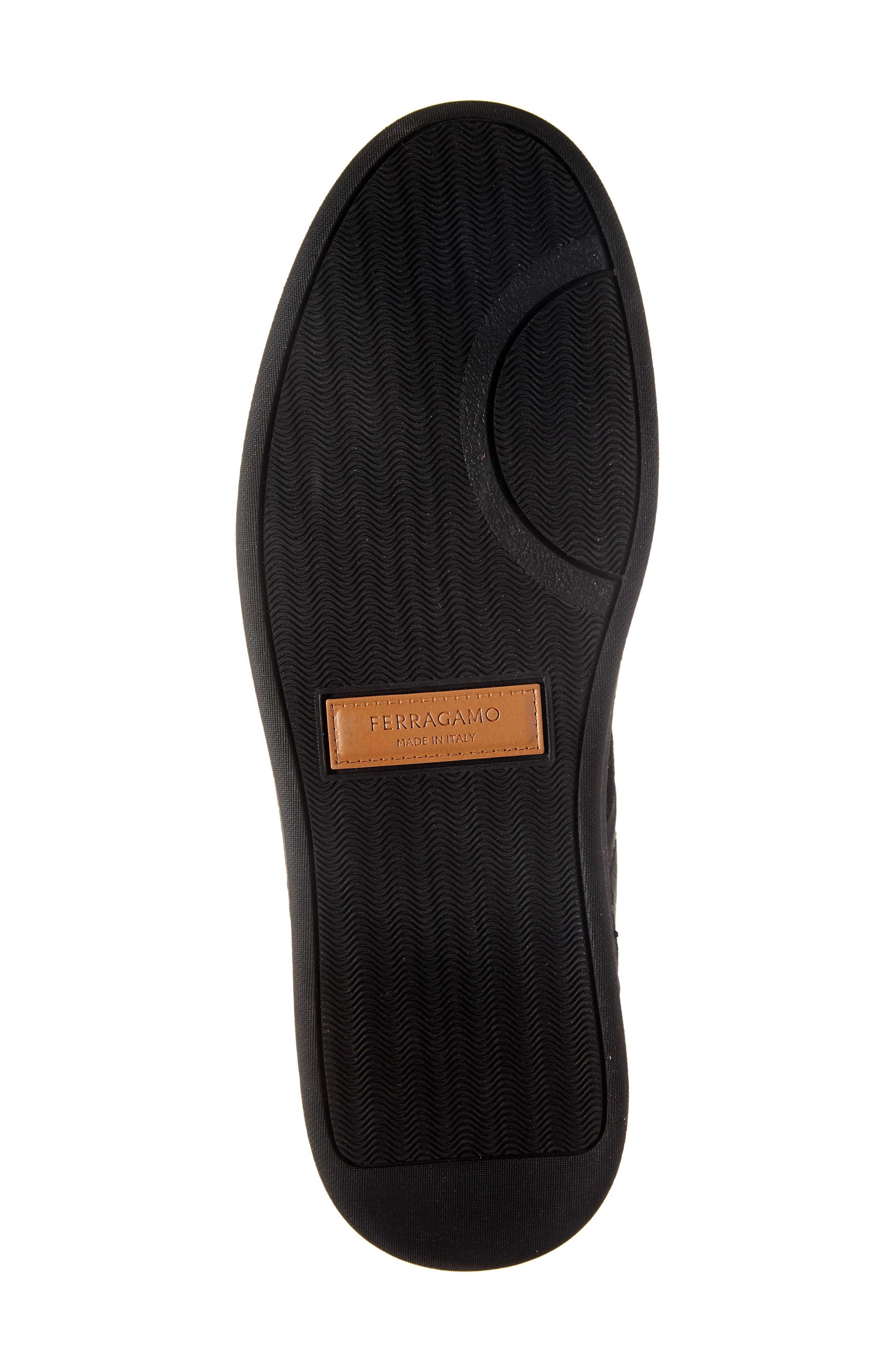 FERRAGAMO Achille 1 Low Top Sneaker, Alternate, color, Nero