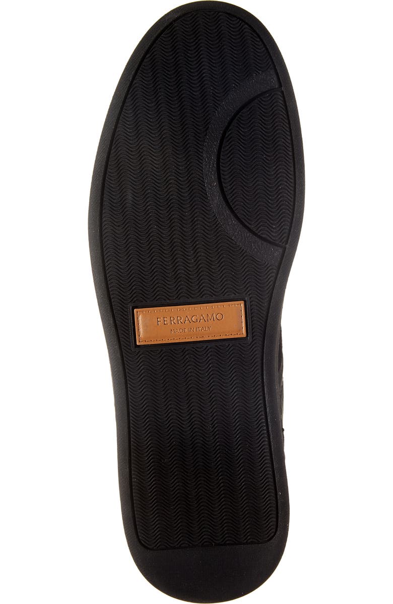 FERRAGAMO Achille 1 Low Top Sneaker, Alternate, color, Nero