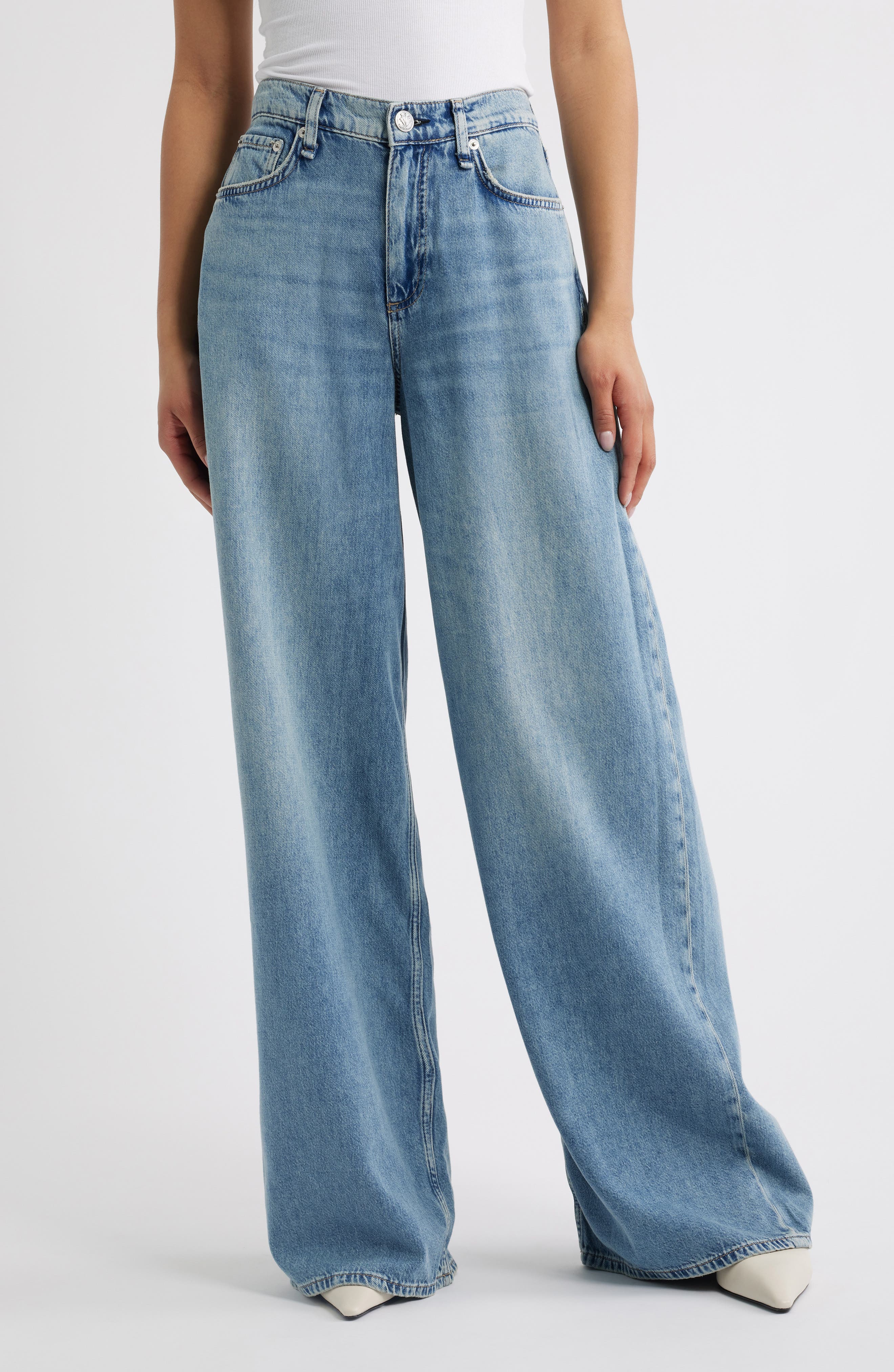 Featherweight Sofie High Waist Wide Leg Jeans