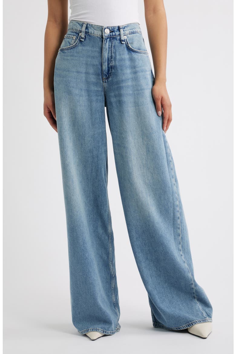 Featherweight Sofie High Waist Wide Leg Jeans, Main, color, AMALFI GROM