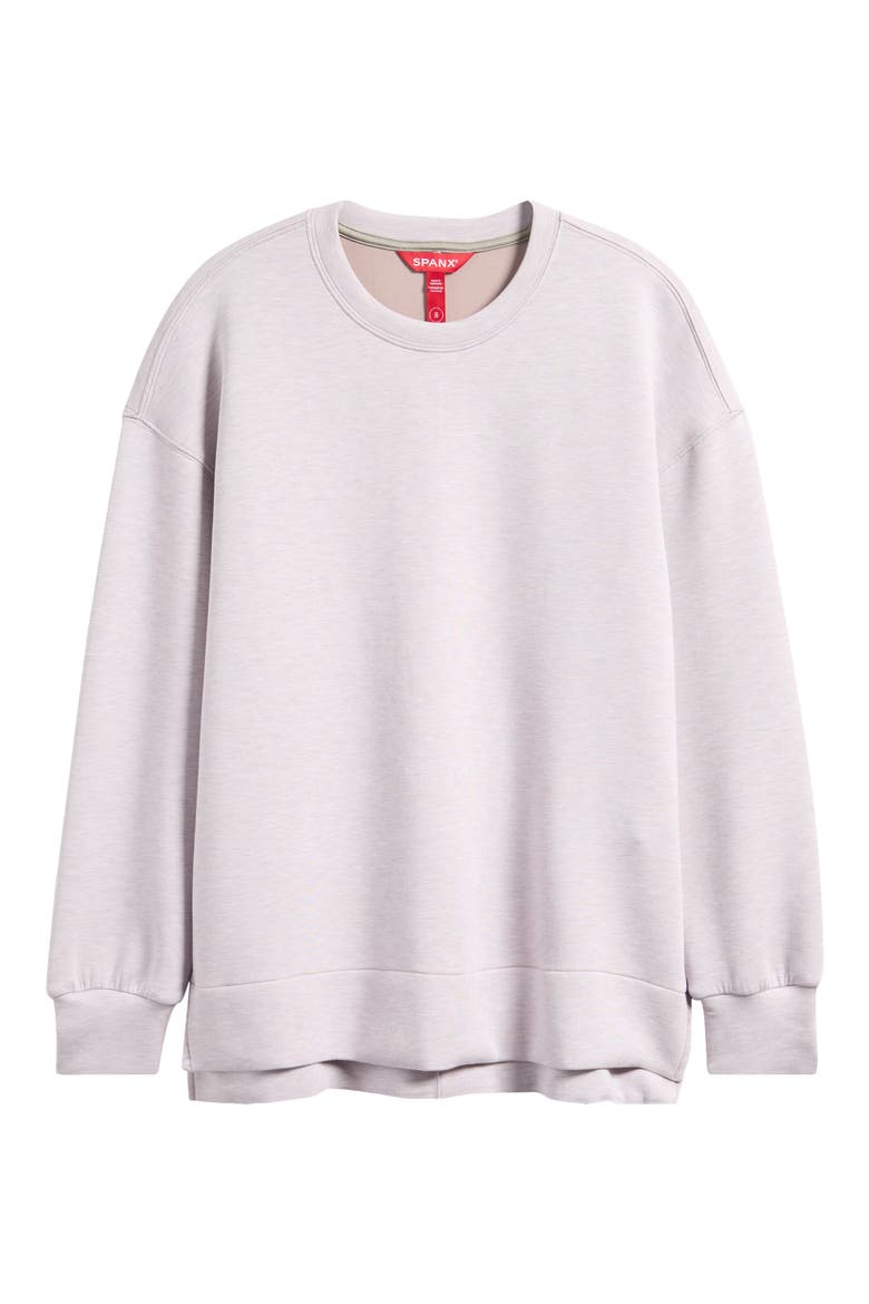 Air Essentials Brushed Crewneck Top, Alternate, color, LUNA HEATHER