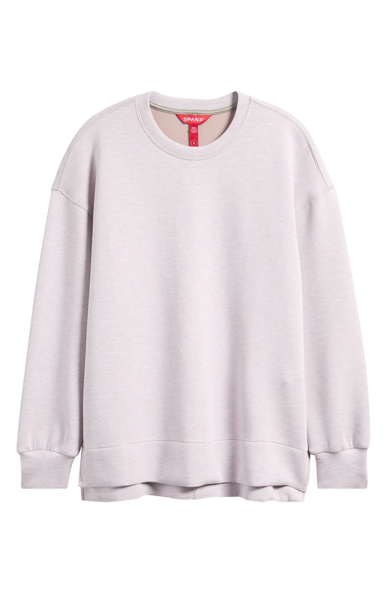 SPANX<sup>®</sup> Air Essentials Brushed Crewneck Top, Alternate, color, Luna Heather