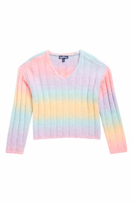 Freshman Kids' Rainbow V-Neck Sweater