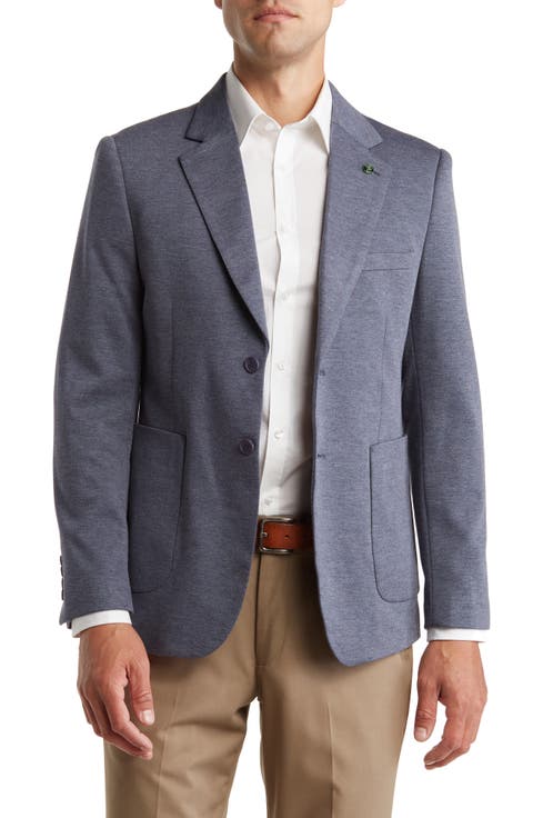 Notch Collar Two Button 4-Way Stretch Jacket