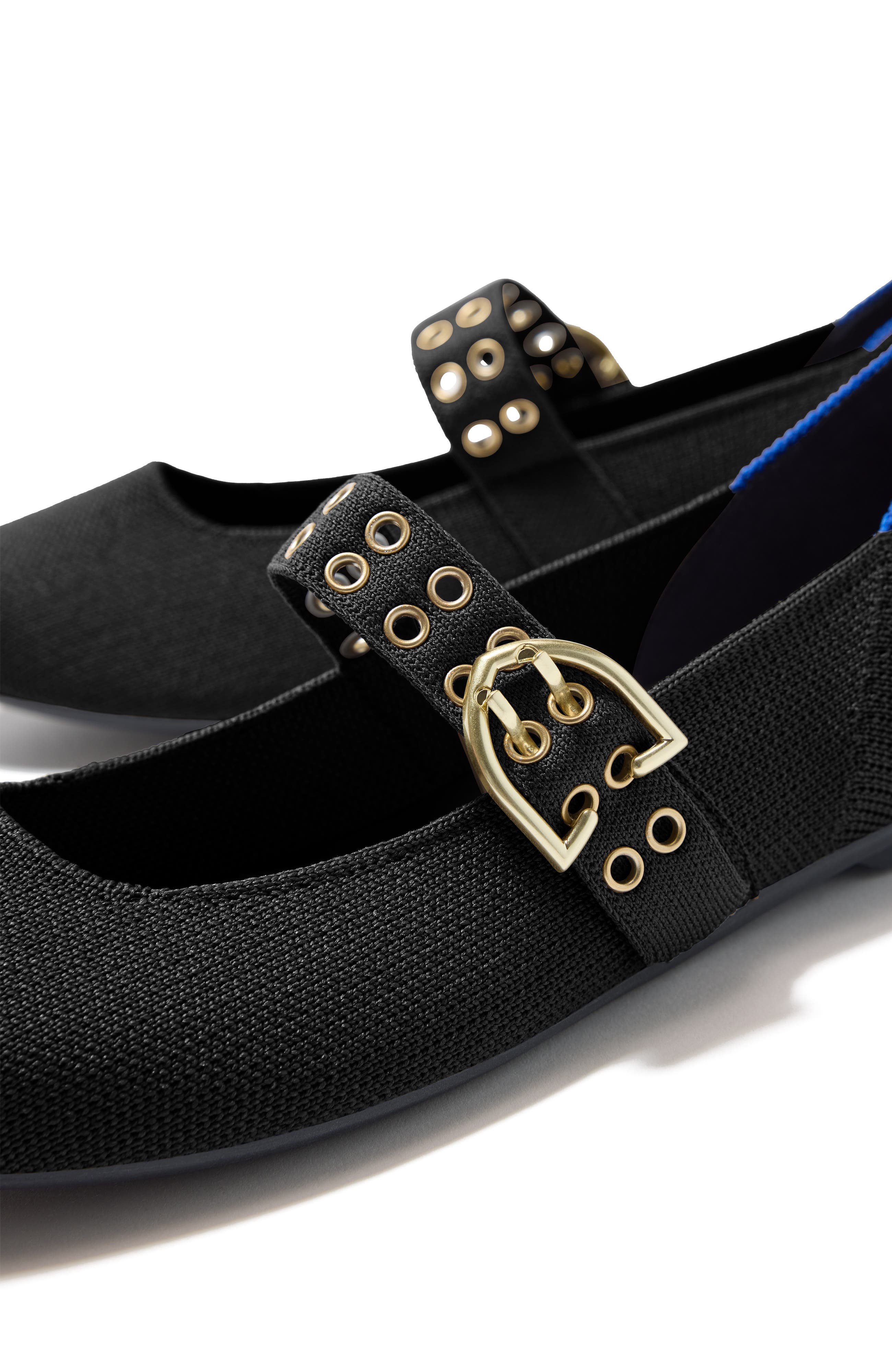 Rothy's The Ballet Mary Jane, Alternate, color, Black