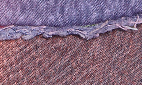 Kurt Geiger London Rainbow Frayed Denim Bucket Hat In Multi