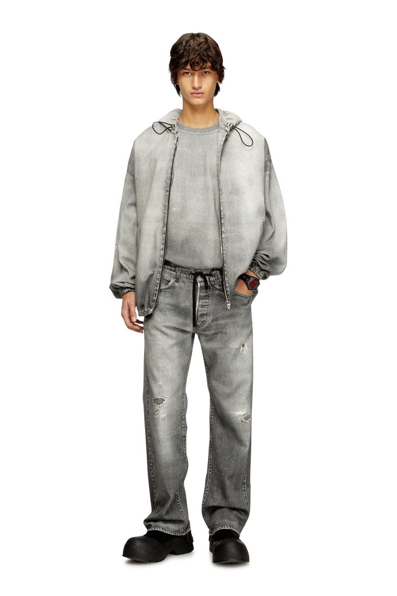 2080 D-Reel Jogg Sweat Jeans, Alternate, color, BLACK/ DENIM