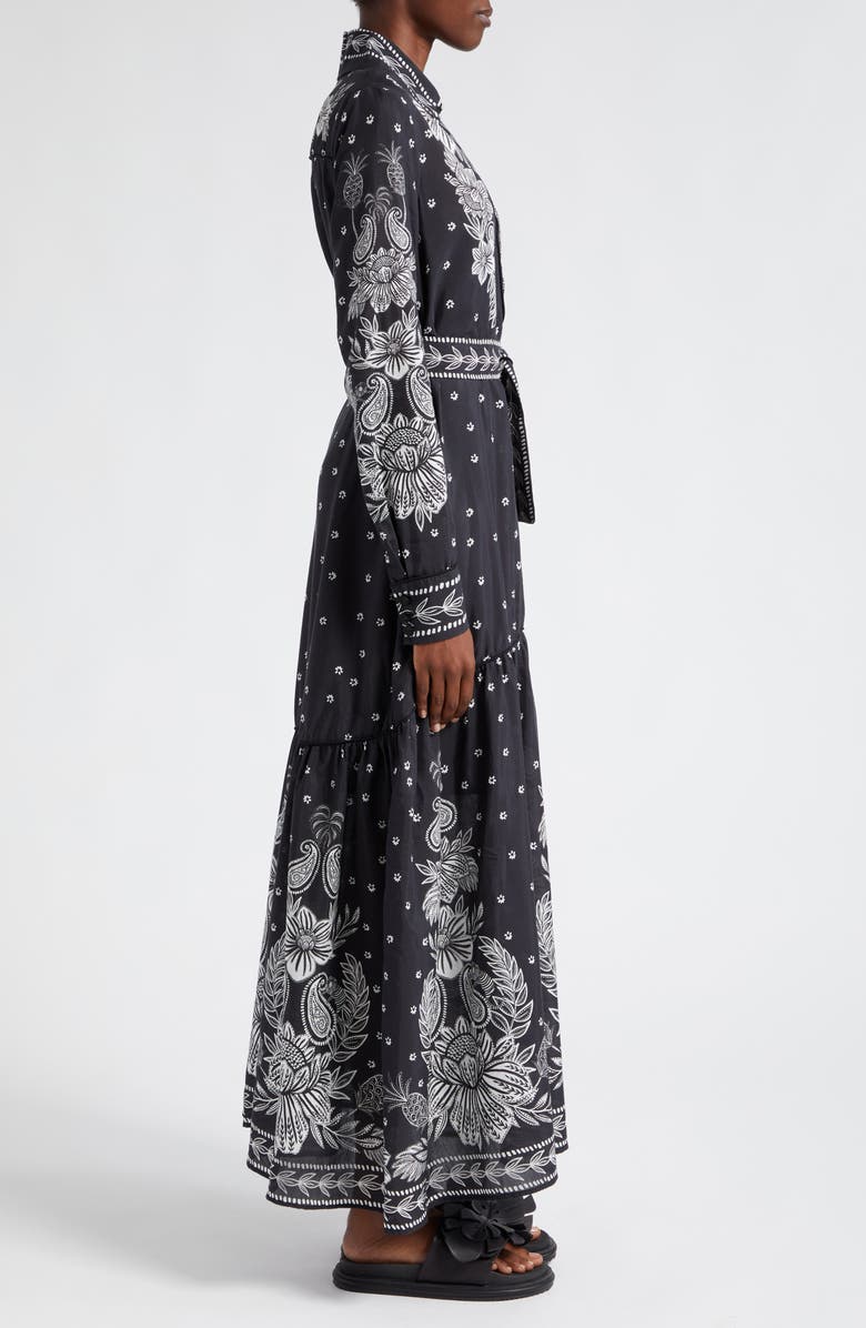 FARM Rio Paisley Bloom Long Sleeve Dress, Alternate, color,