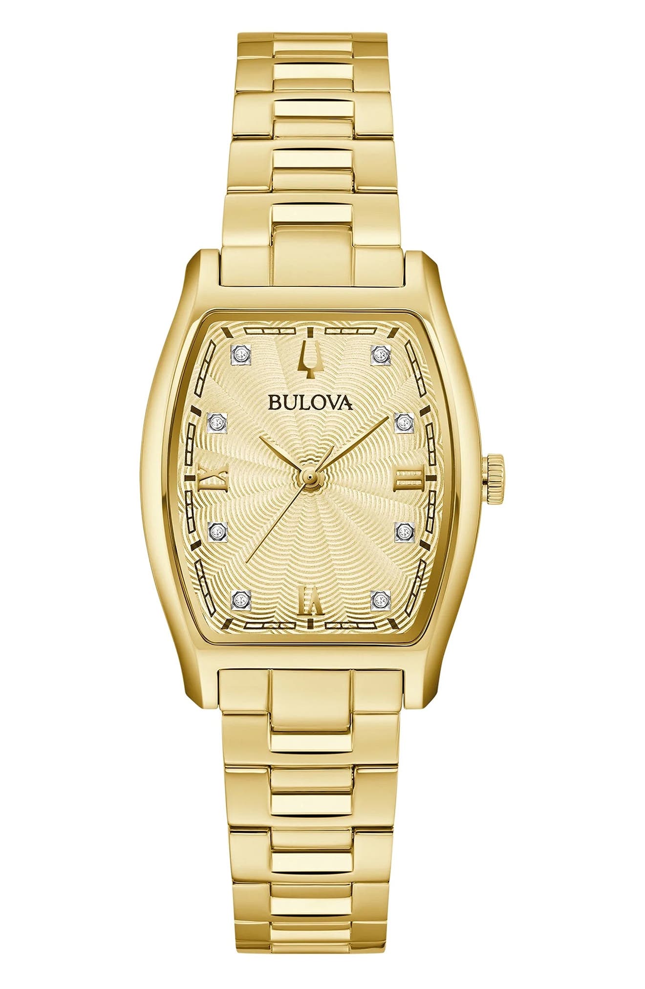 BULOVA Tonneau Diamond Accent Bracelet Watch, 26mm