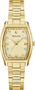 BULOVA Tonneau Diamond Accent Bracelet Watch, 26mm
