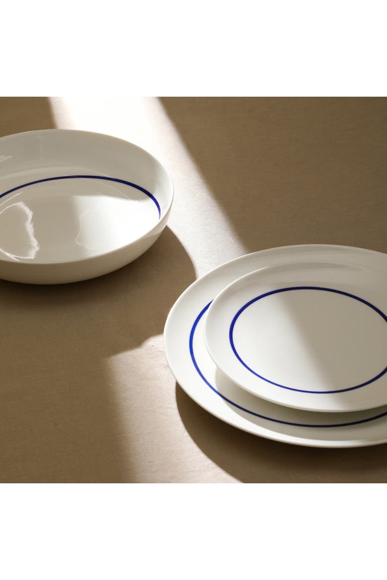 Luna Porcelain 24-Piece Dinnerware Set, Alternate, color, Blue