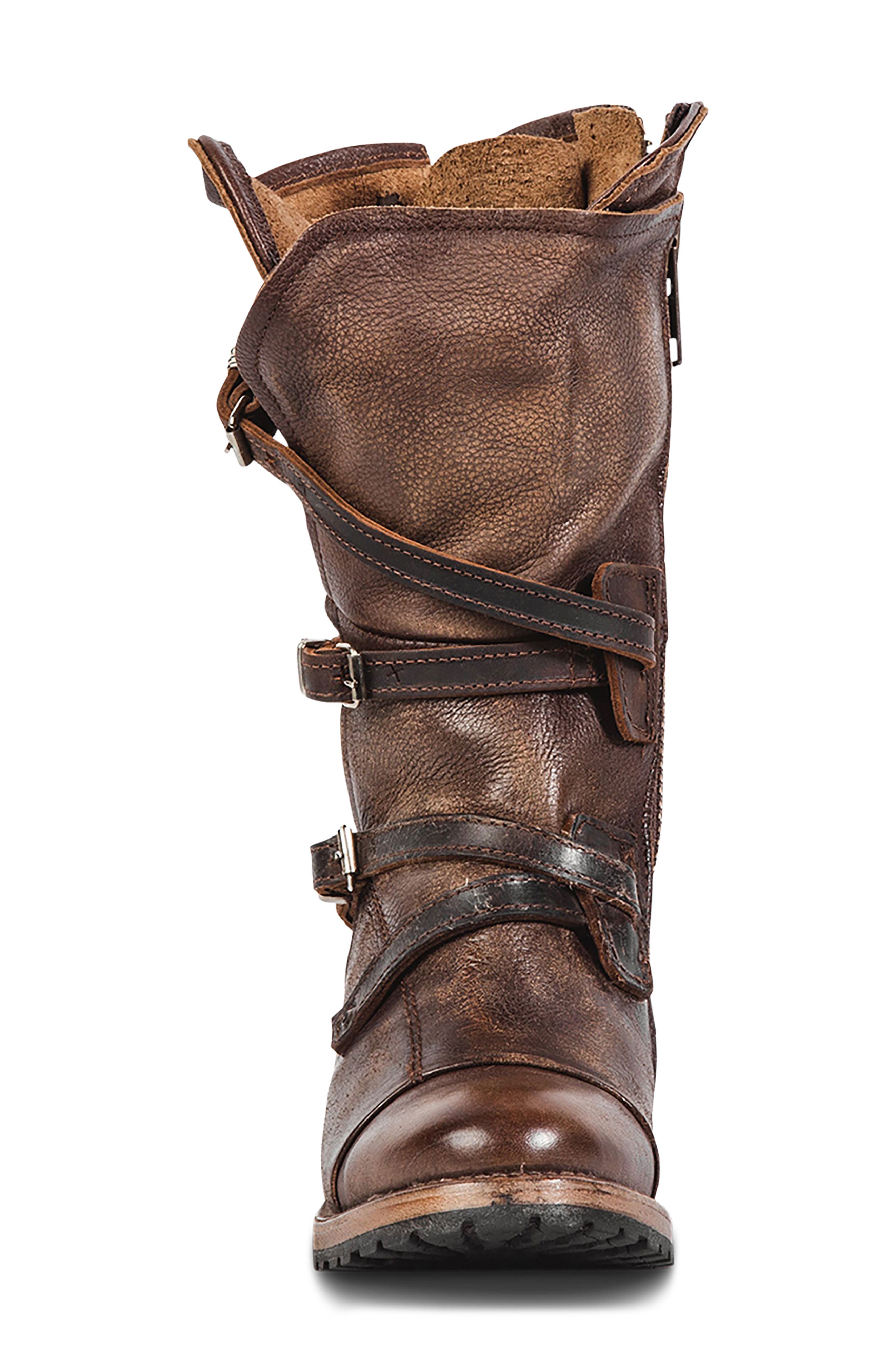 Cora Buckle Boot, Alternate, color, BROWN