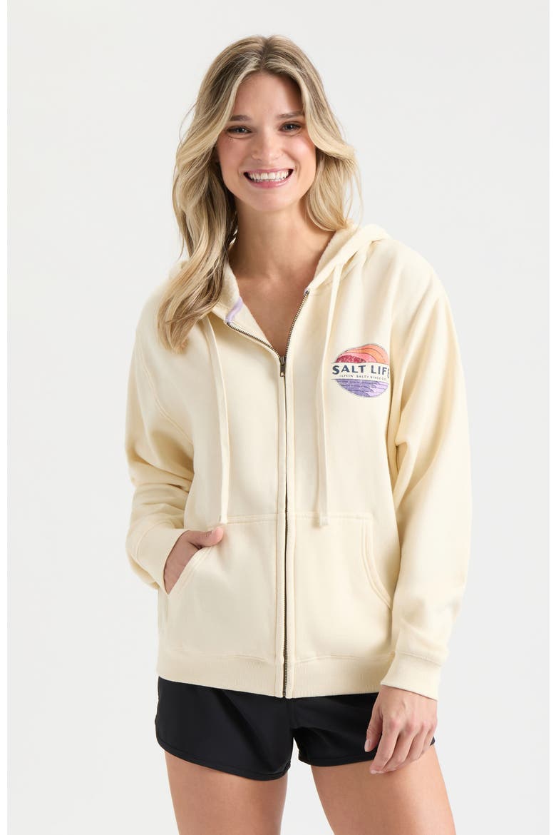 Saltsations Zip Up Hoodie, Main, color, Ivory