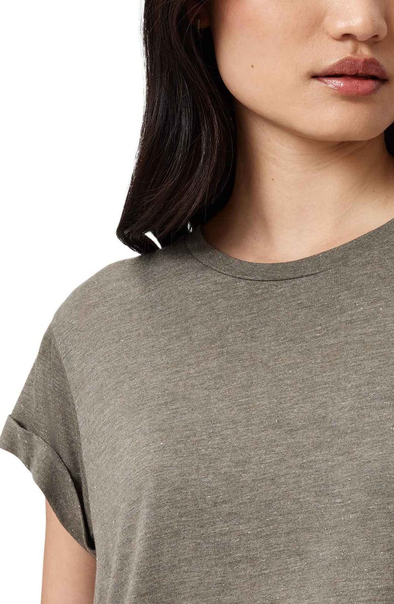 AllSaints Anna Shimmer T-Shirt, Alternate, color, Grey Marl
