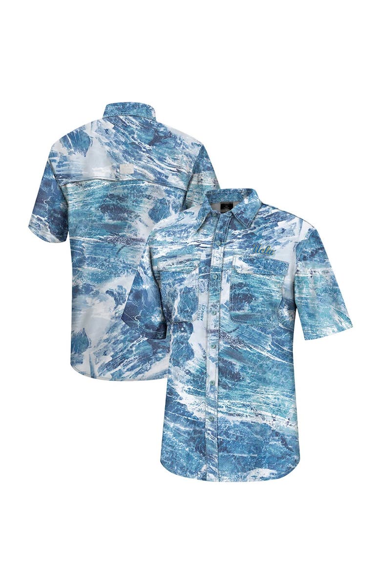 COLOSSEUM Men's Colosseum Blue UCLA Bruins Realtree Aspect Charter Full-Button Fishing Shirt, Main, color, Blue