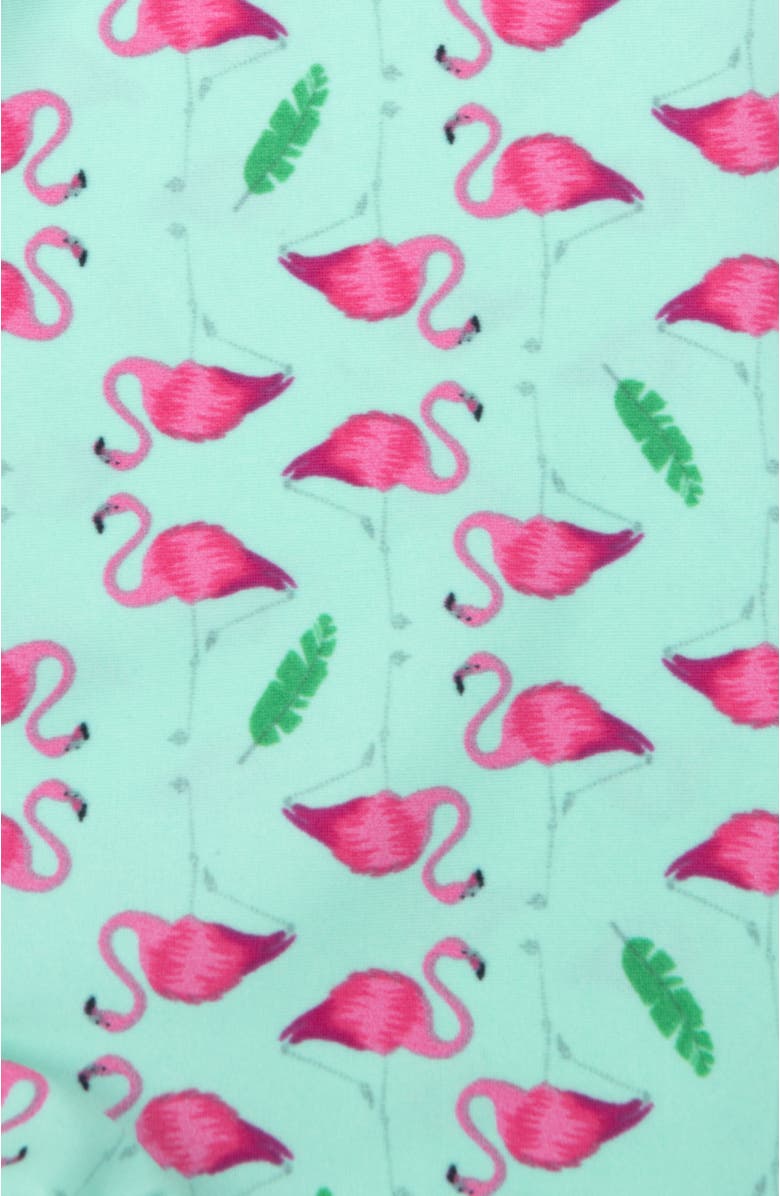 Leveret Baby One-Piece Rashguard, UPF 50+ Sun Protection Swimwear, Alternate, color, Flamingo