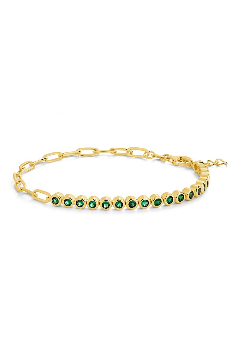 Cubic Zirconia Paper Clip Chain Tennis Bracelet video