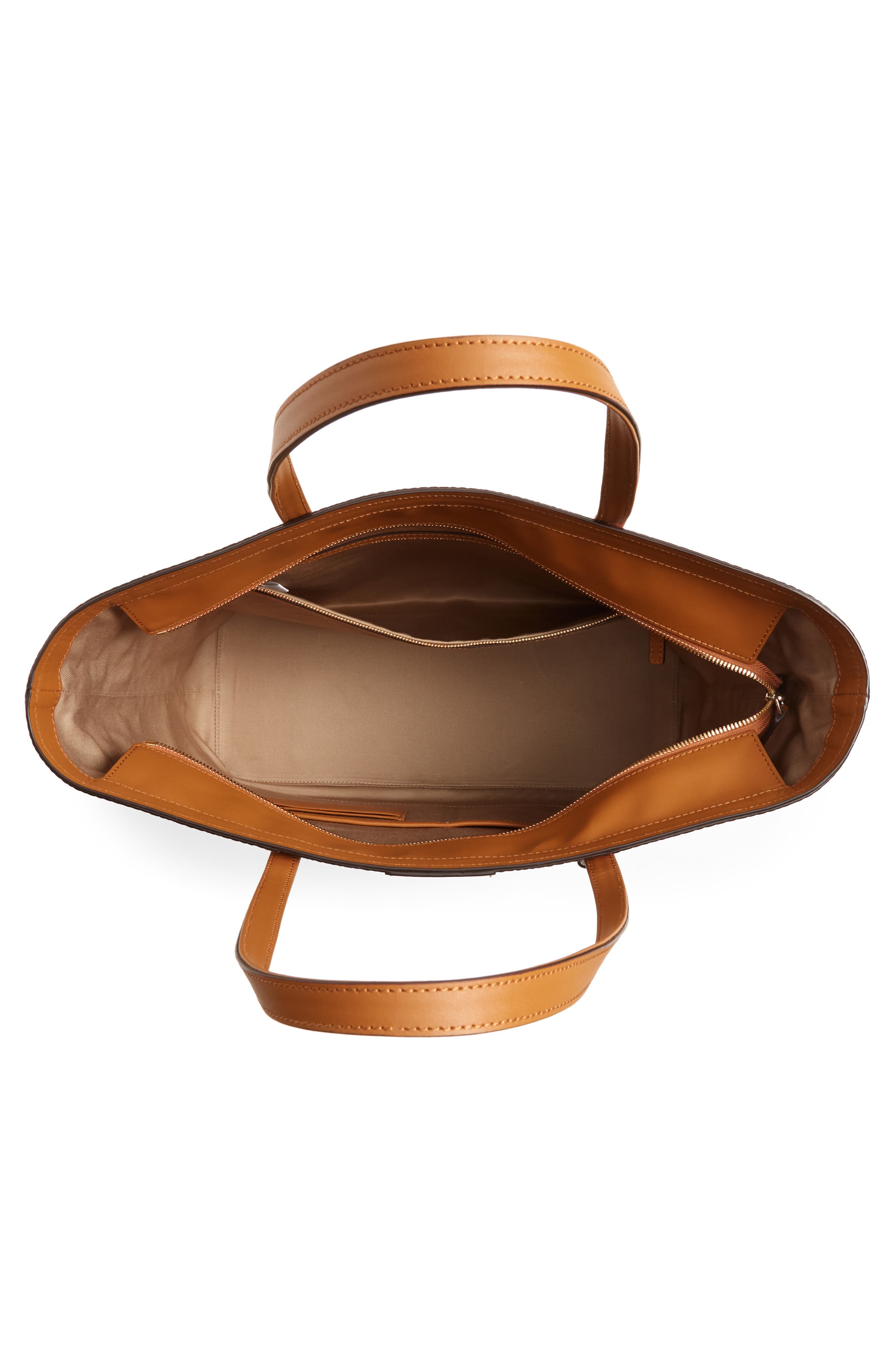 MCM Anya Medium Visetos Zip Top Shopper, Alternate, color, 