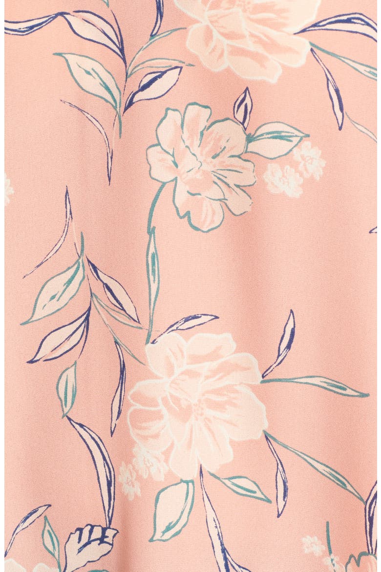 Cross Front Blouse, Alternate, color, DUSTY MAUVE FLORAL