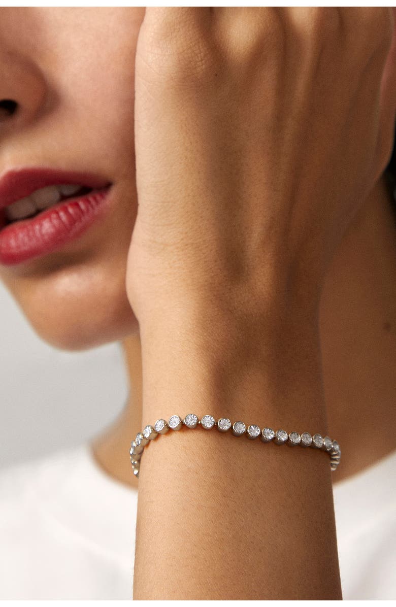 Monica Vinader Diamond Essential Tennis Bracelet, Alternate, color, Sterling Silver