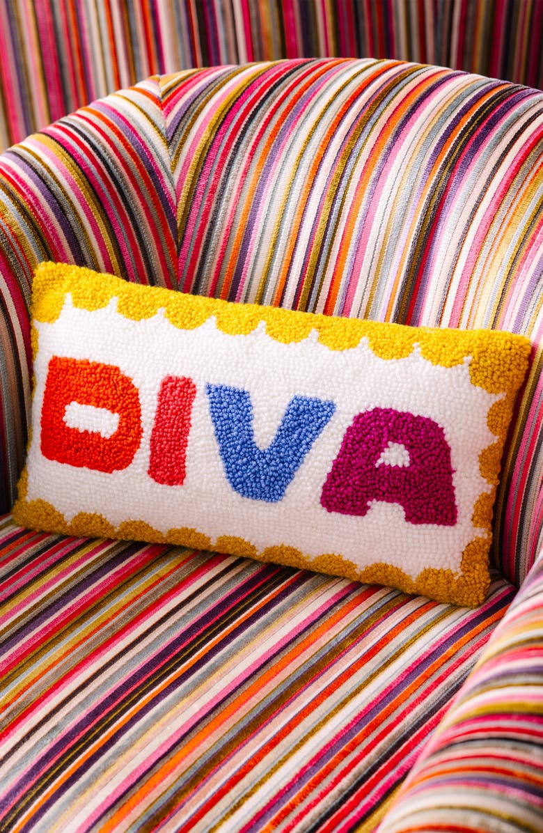 Furbish Diva Pillow, Alternate, color, Diva