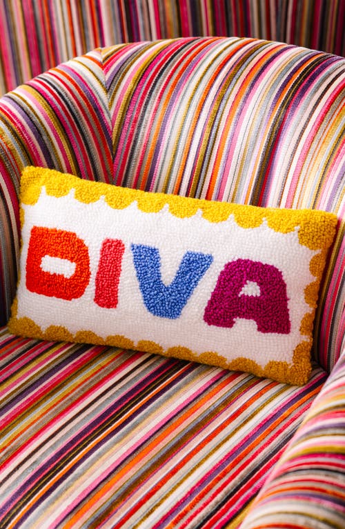 Furbish Diva Pillow In Multi