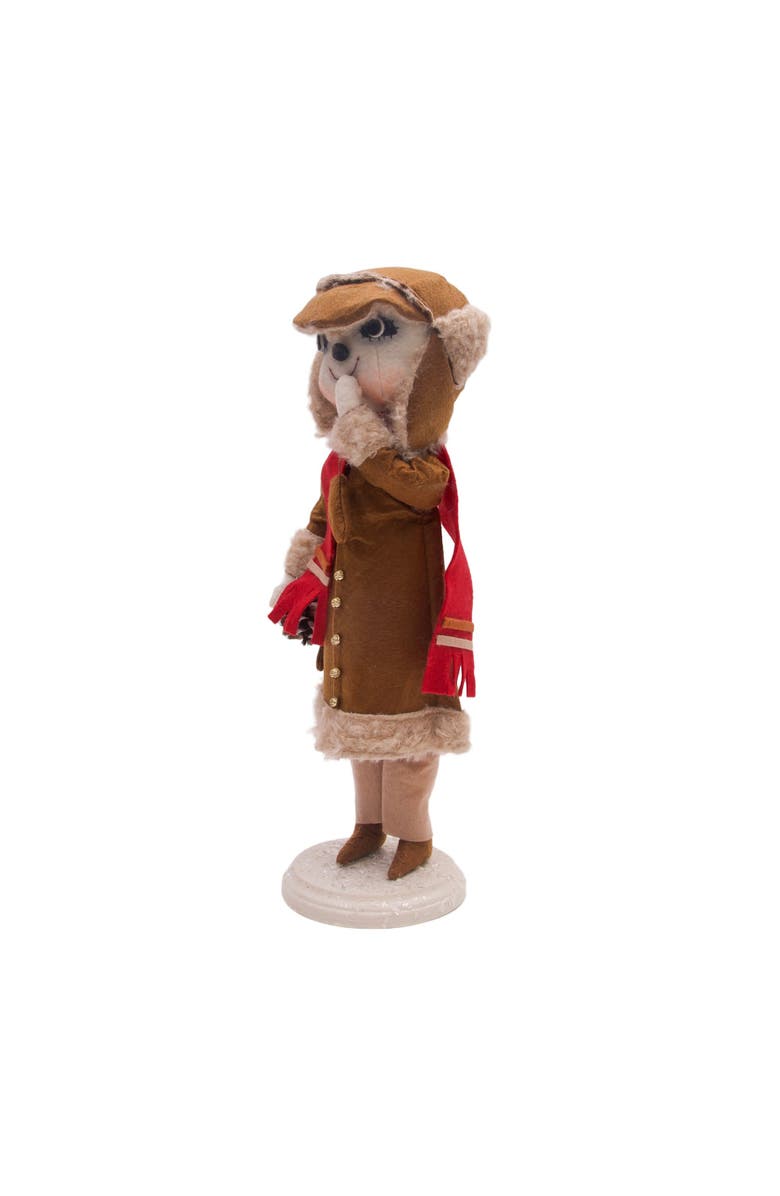 Gallerie II Clark Snowman Christmas Art Doll Figurine, Alternate, color, Brown