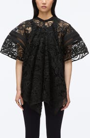 3.1 Phillip Lim Corded Lace Short Sleeve Top