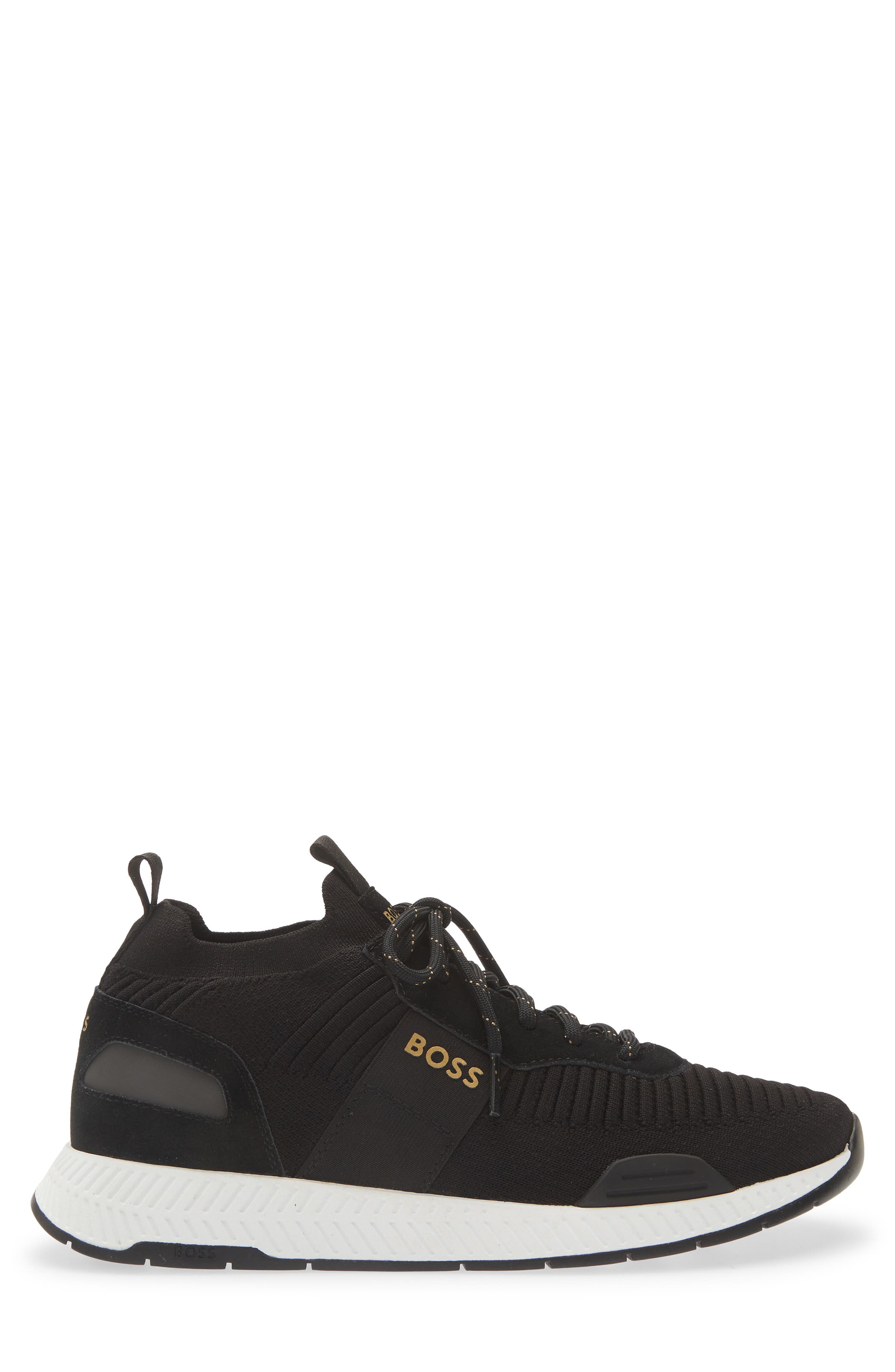 Titanium Runn Knit Sneaker, Alternate, color, BLACK
