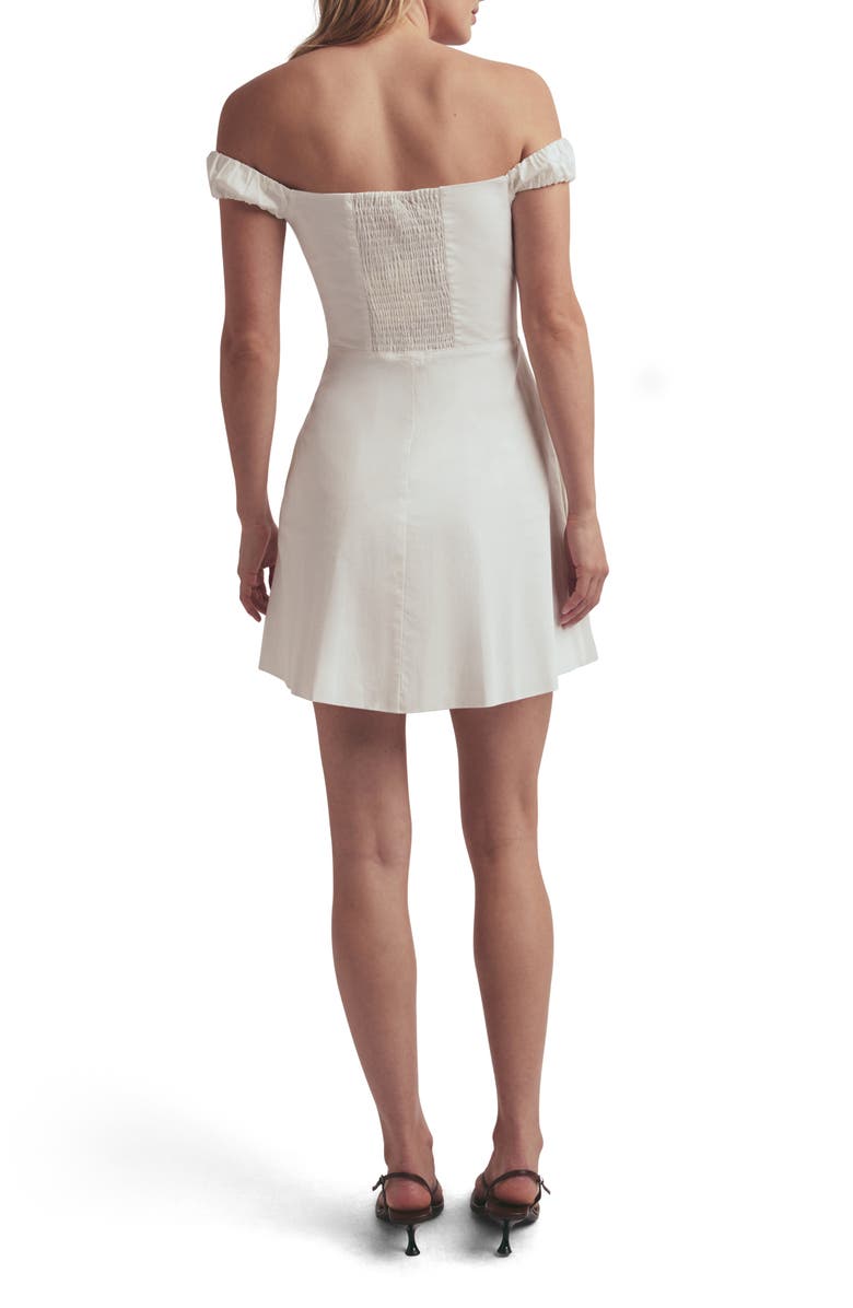 Favorite Daughter The Lovesick Off the Shoulder Minidress, Alternate, color, White