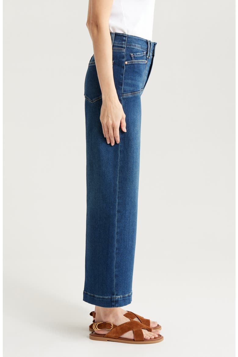 Anessa High Waist Ankle Wide Leg Jeans, Alternate, color, AMOROSO