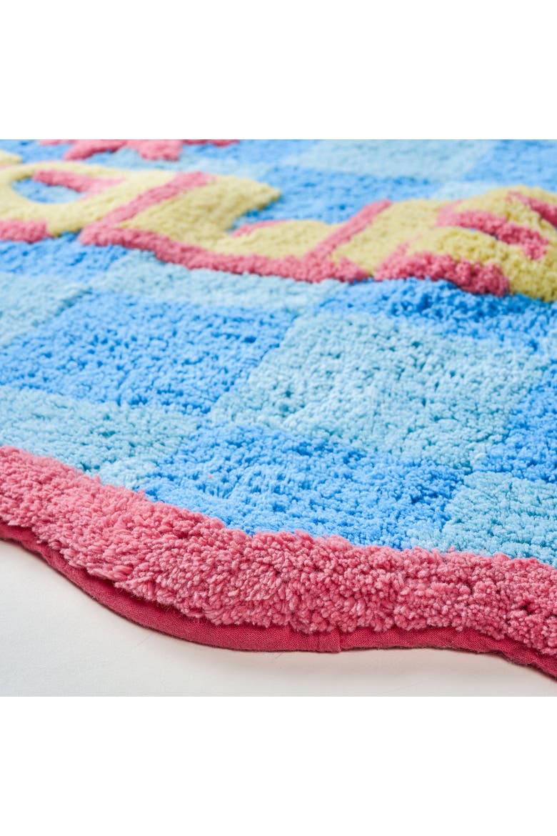 Punjab Vita 100% Cotton Bath Mat 23.5" x Spa-Inspired, Alternate, color, Blue