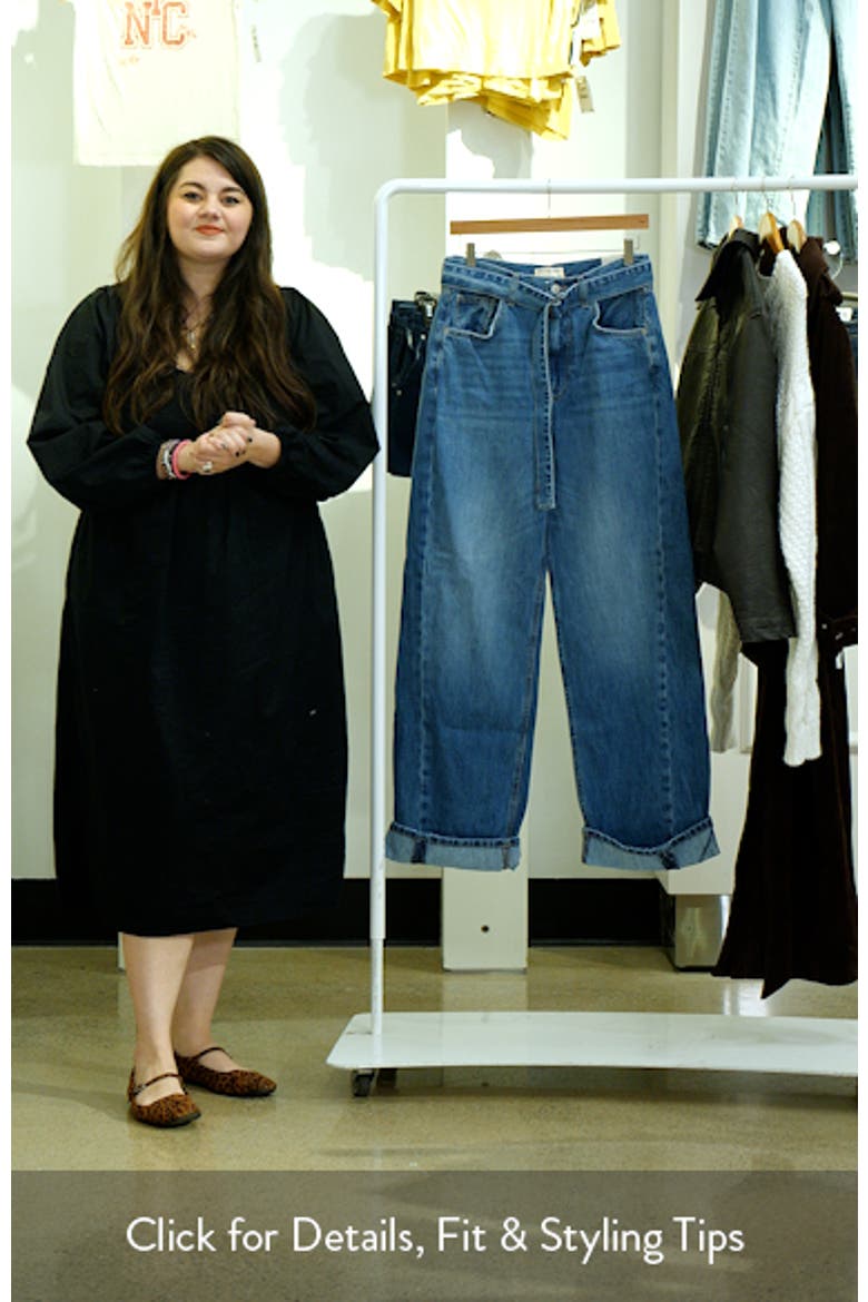 East Bay Belted Cuffed High Waist Wide Leg Jeans video