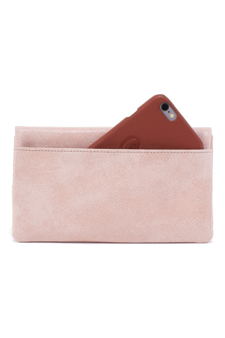 Lumen Leather Continental Bifold Wallet, Alternate, color, BLOSSOM