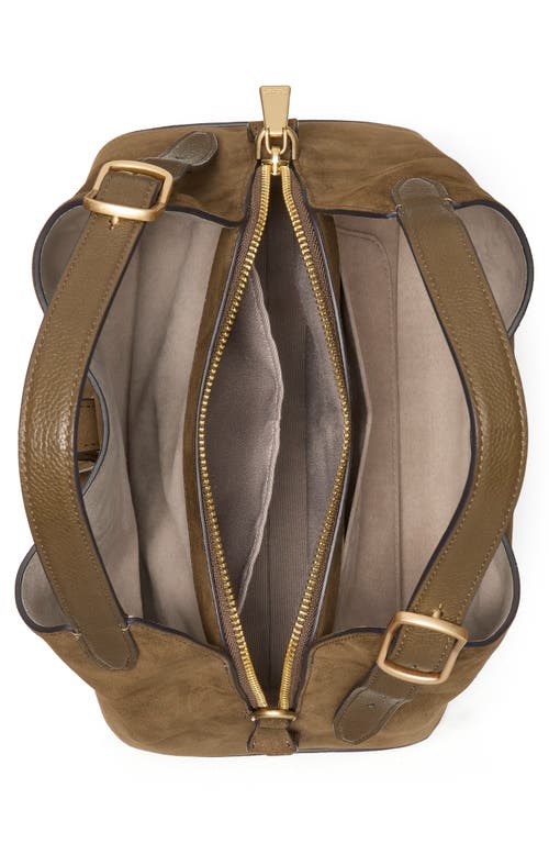 Kate Spade New York Deco Pebble Leather And Suede Shoulder Bag