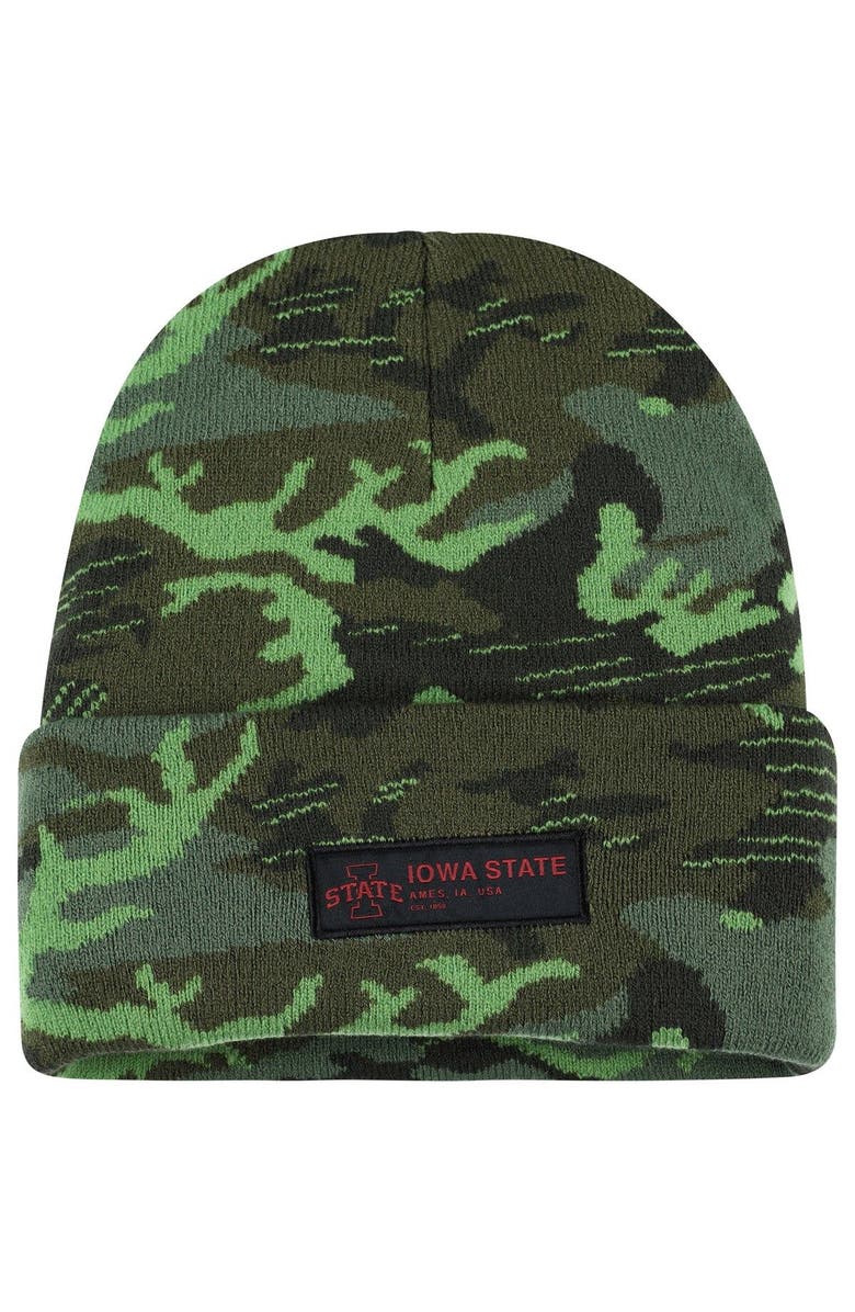 Nike Men's Nike Camo Iowa State Cyclones Veterans Day Cuffed Knit Hat, Main, color, Camo