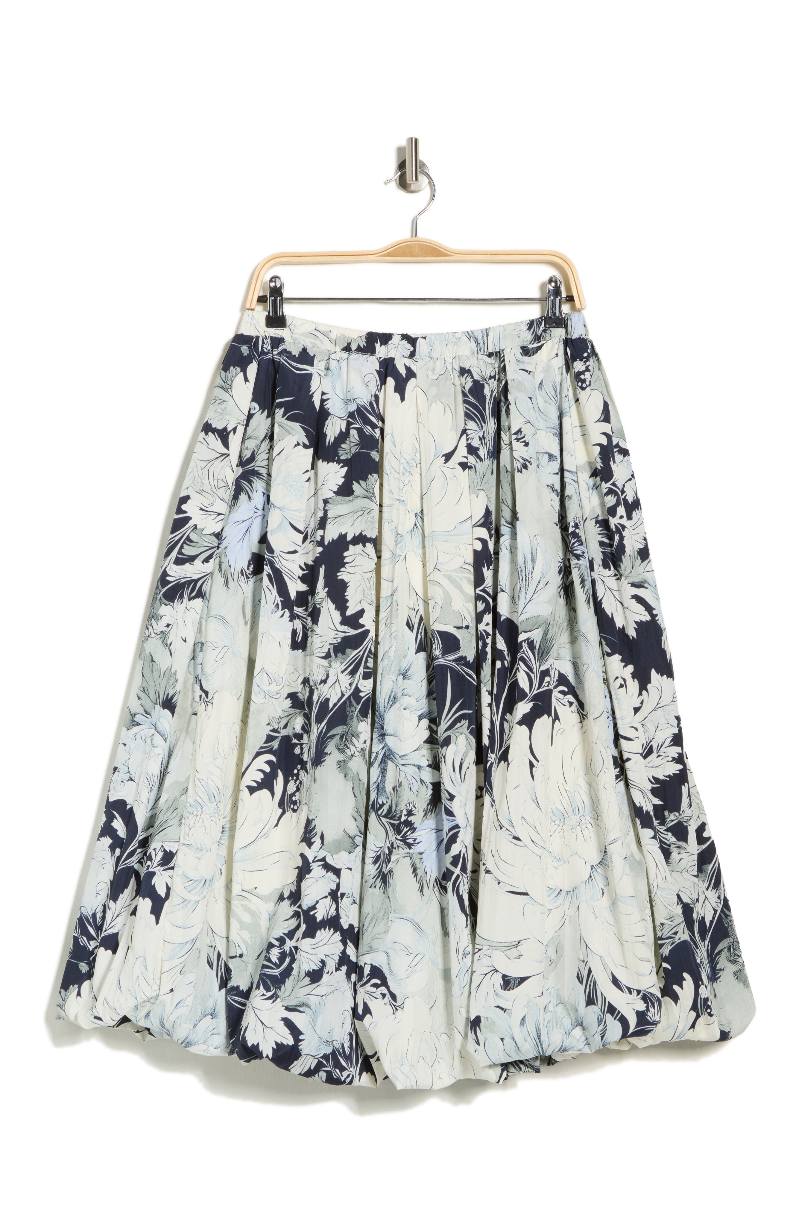 Adrianna Papell Printed Bubble Hem Skirt