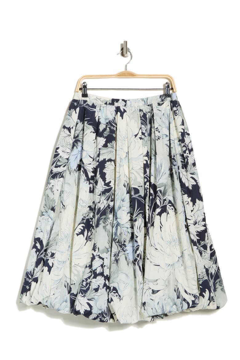 Printed Bubble Hem Skirt, Alternate, color, SOFT CLOUD VINTAGE FLORAL