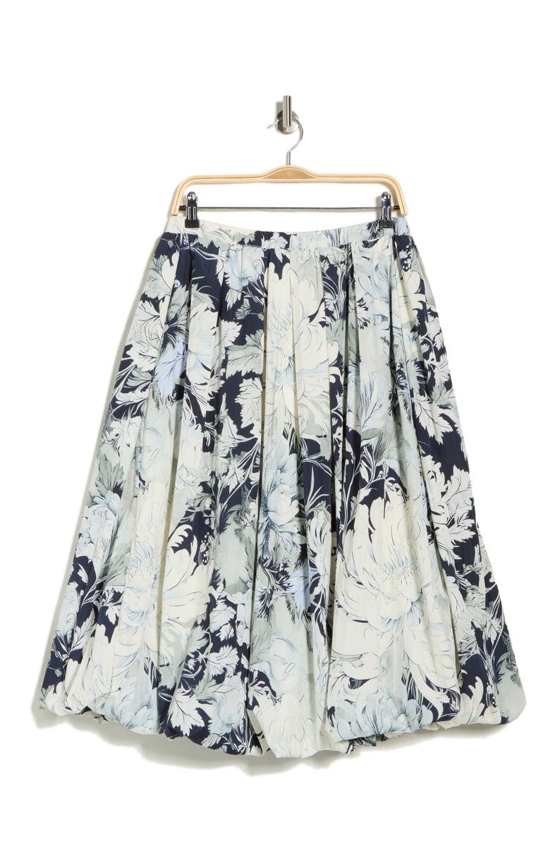 Adrianna Papell Printed Bubble Hem Skirt, Alternate, color, Soft Cloud Vintage Floral