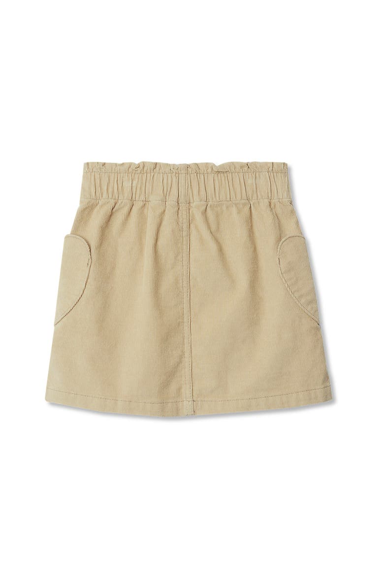 Girls Corduroy Skirt With Heart Pockets, Main, color, Sand Khaki