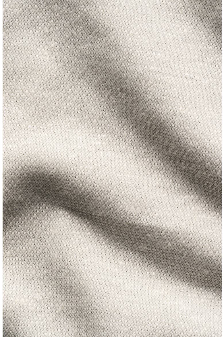 Linen & Cotton Fine Knit Polo, Alternate, color, LIGHT GREY