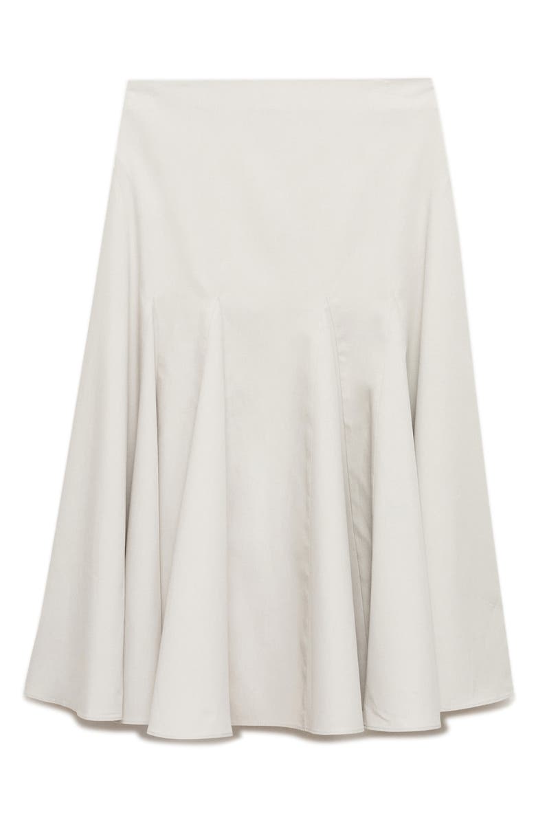 MANGO Pleat Midi Skirt, Main, color, Grey