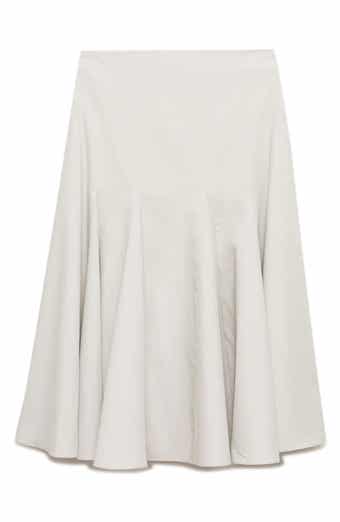 MANGO Pleat Midi Skirt