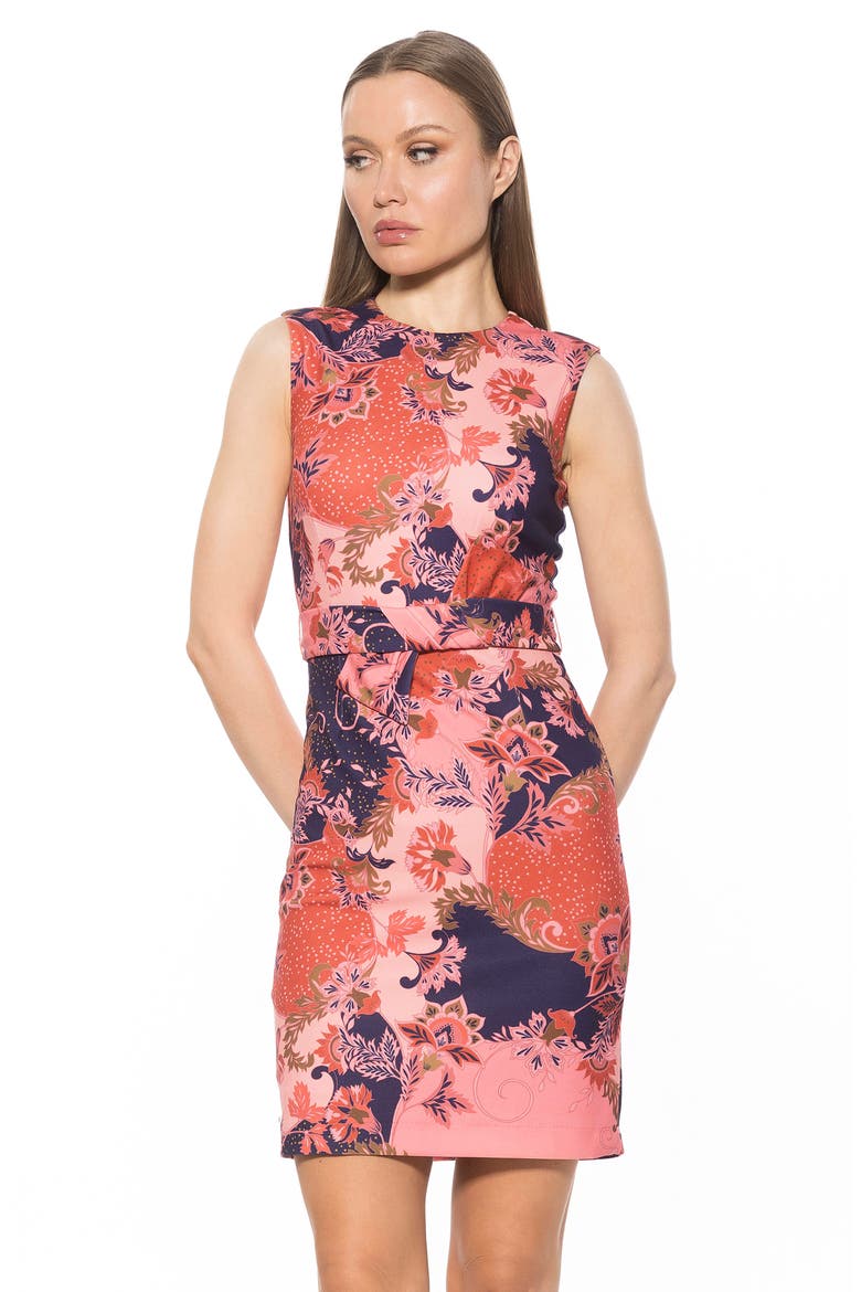 Polene Bow Sheath Dress, Alternate, color, PAISLEY MULTI